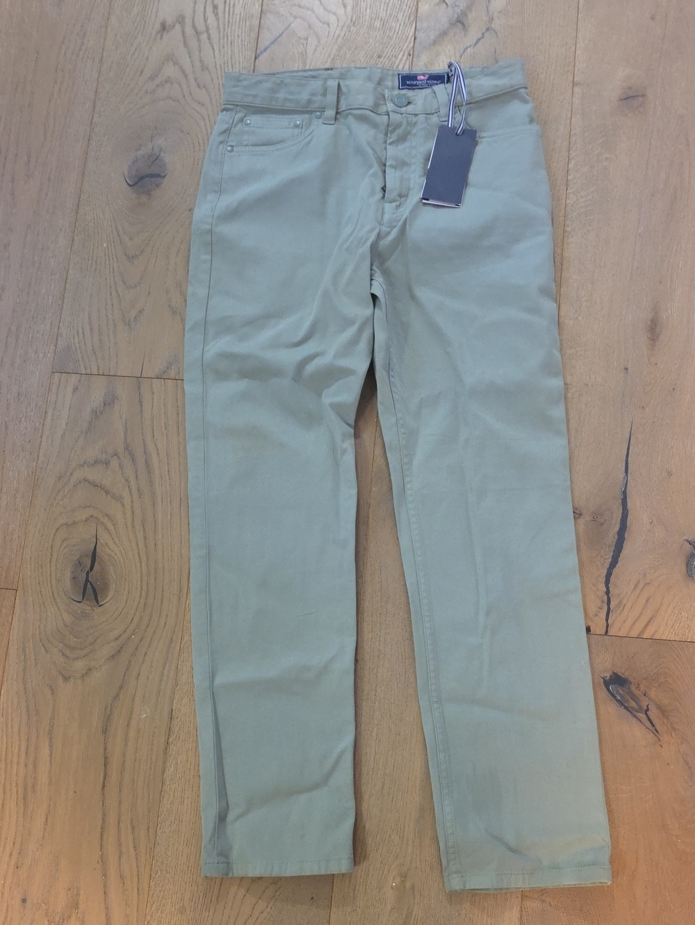 Vineyard Vines  Broken Twill 5 Pocket Pant Sage Olive